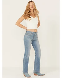 Levi's Medium Wash Rare Form Mid Rise Stretch Classic Bootcut Jeans