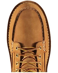 Danner Men's 6" Bull Run Nutbuck Work Boot - Moc Toe