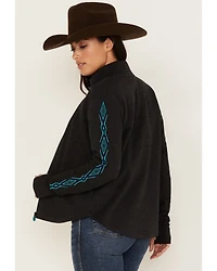 RANK 45® Women's Logo Fleece Performance Zip-Up Pullover