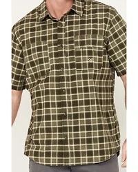 Hawx Men's Oxford Short Sleeve Button-Down Work Shirt