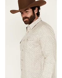 Moonshine Spirit Men's Kickin Daisies Floral Print Long Sleeve Snap Western Shirt