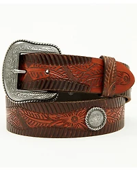Shyanne Women's Morgan Embossed Floral Leather Belt