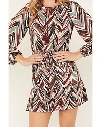 Shyanne Women's Dobby Printed Mini Dress