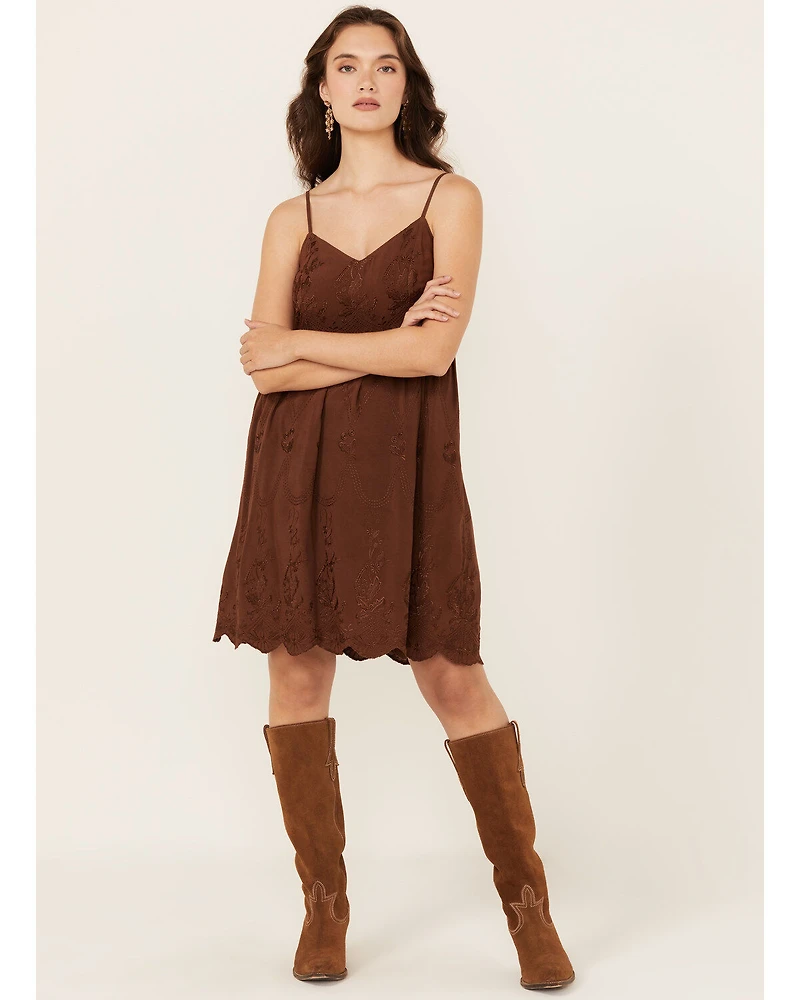 Cleo + Wolf Women's Brina Embroidered Mini Dress