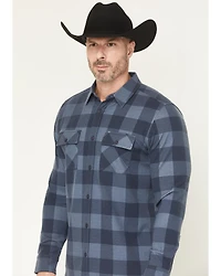 Brothers and Sons Men's Kent Plaid Print Long Sleeve Button-Down Stretch Western Shirt