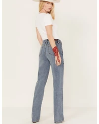Rock & Roll Denim Women's Medium Wash High Rise Bootcut Jeans