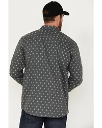 Cody James Men's FR Geo Print Long Sleeve Snap Work Shirt