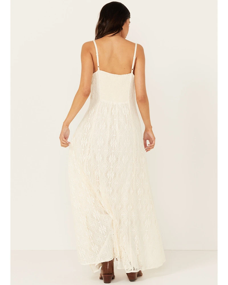 Idyllwind Women's Wyn Maxi Lace Slip Dress