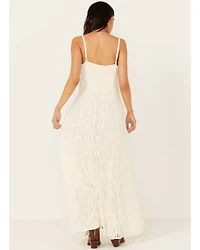 Idyllwind Women's Wyn Maxi Lace Slip Dress