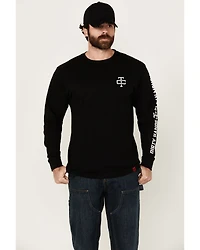 Troll Co Men's Grit Logo Long Sleeve Graphic Shirt