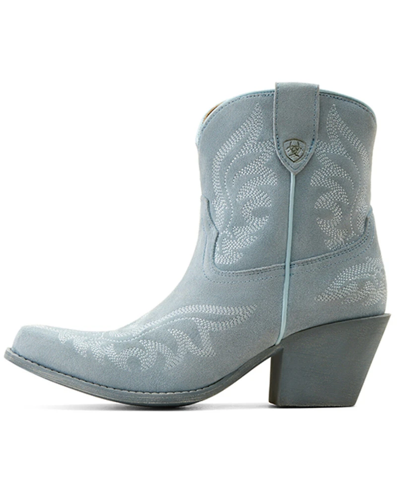 Ariat Women's Chandler Suede Western Booties - Snip Toe