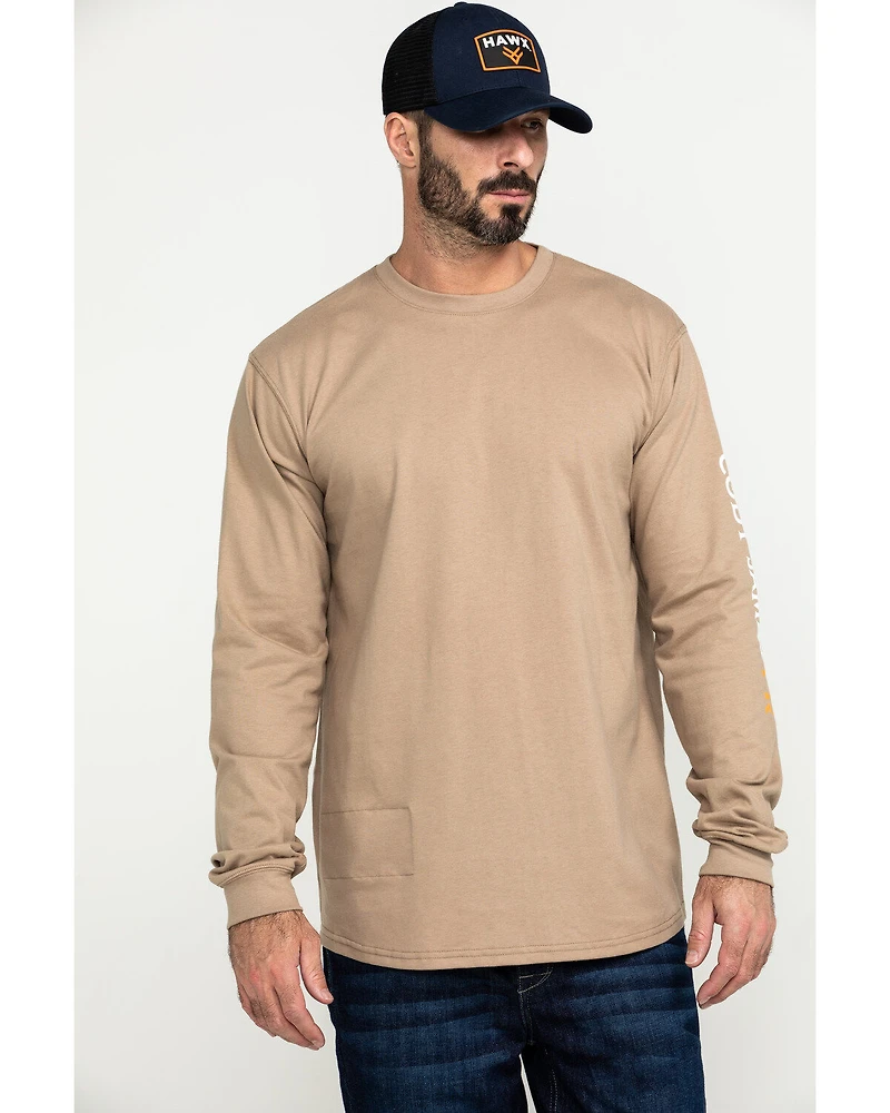 Cody James Men's FR Logo Long Sleeve Work T-Shirt - Tall