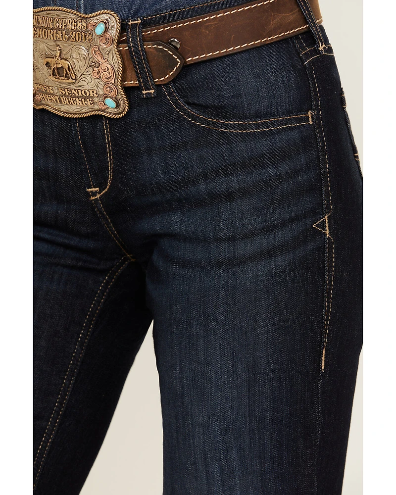 Ariat Women's Dark Wash Ophelia Prefect Rise Trouser Denim Jeans
