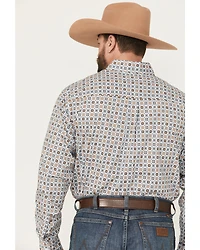Cinch Men's Geo Print Long Sleeve Button-Down Western Shirt