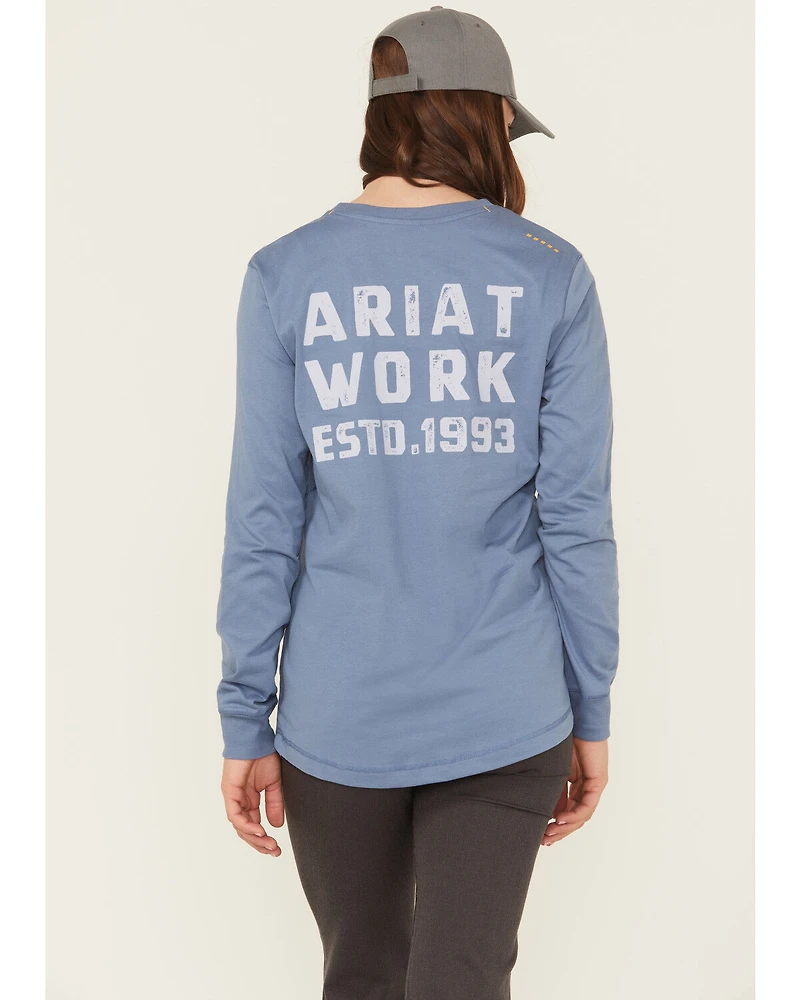 Ariat Women's Rebar Workman EST 1993 Long Sleeve Work Tee