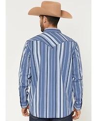 Moonshine Spirit Men's Bloom Striped Long Sleeve Snap Western Shirt