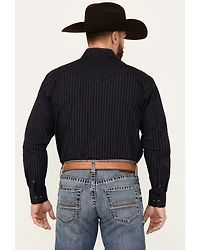 Rough Stock by Panhandle Men's Striped Long Sleeve Snap Western Shirt