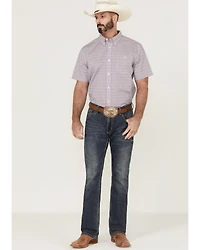 RANK 45® Men's Dude Ranch Geo Button-Down Western Shirt