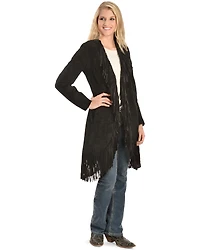 Scully Women's Suede Fringe Maxi Coat