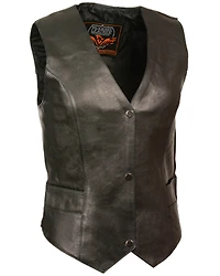 Milwaukee Leather Women's Classic Snap Front Vest - 3X