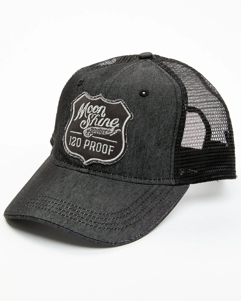 Moonshine Spirit Men's Shield Patch Ball Cap