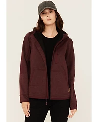 Lucky Brand Workwear Women's Bonded Fleece Zip-Up Hooded Jacket