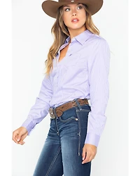 Cinch Women's Stripe Button Down Core Western Long Sleeve Shirt