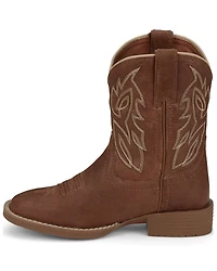 Justin Boys' Canter Western Boots - Broad Square Toe