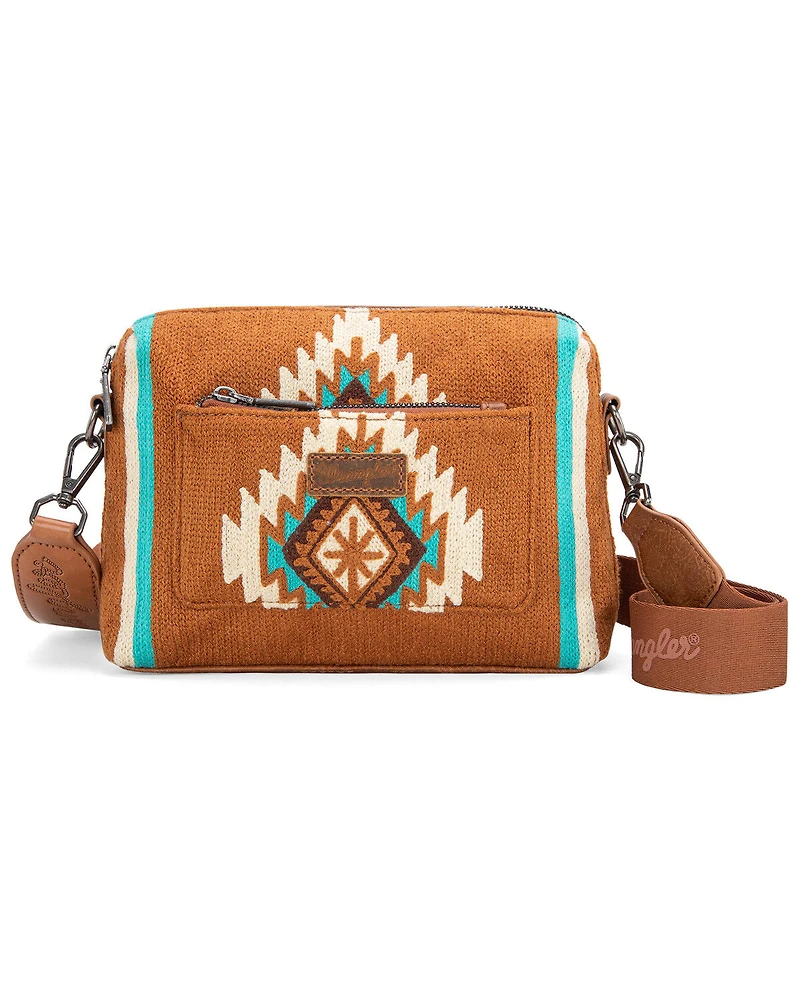 Wrangler Women's Daenerys Winter Southwestern Crossbody Bag