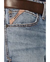 Ariat Men's Light Wash Baltimore Slim Straight Stretch Denim Jeans