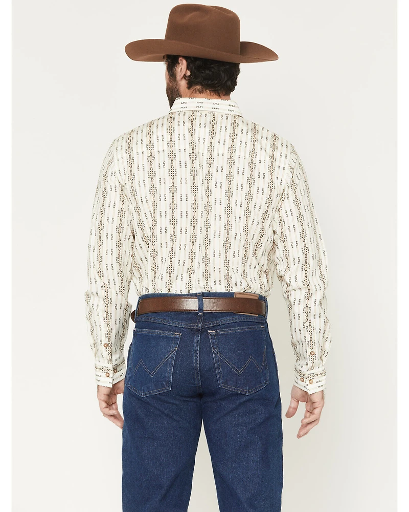 Gibson Trading Co Men's Crosby Southwestern Print Long Sleeve Button-Down Western Shirt