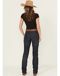 Cinch Women's Jenna Dark Wash Straight Leg Relaxed Fit Stretch Denim Jeans