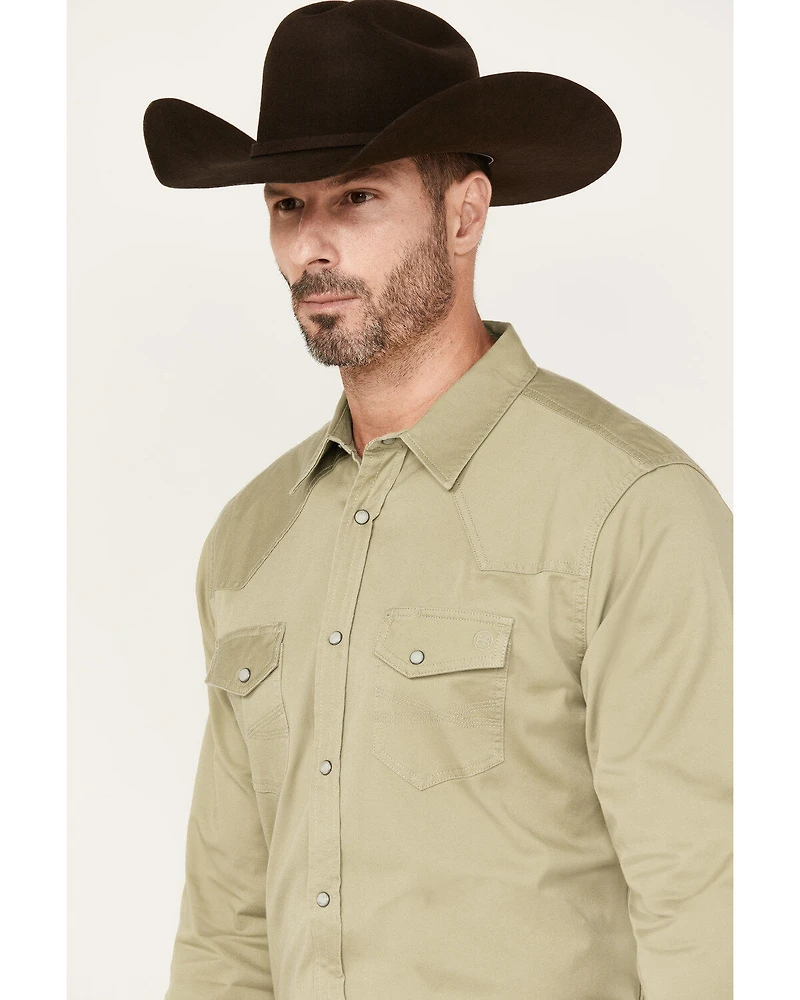 Blue Ranchwear Men's Twill Long Sleeve Snap Shirt