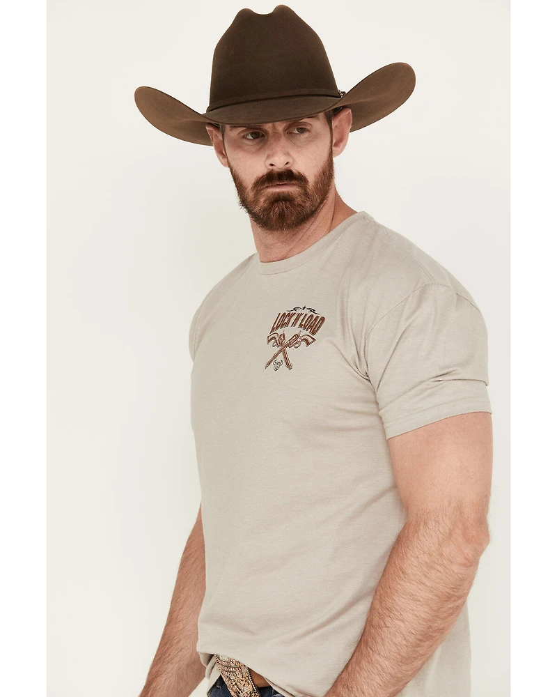 Cowboy Hardware Men's Lock N' Load Short Sleeve Graphic T-Shirt