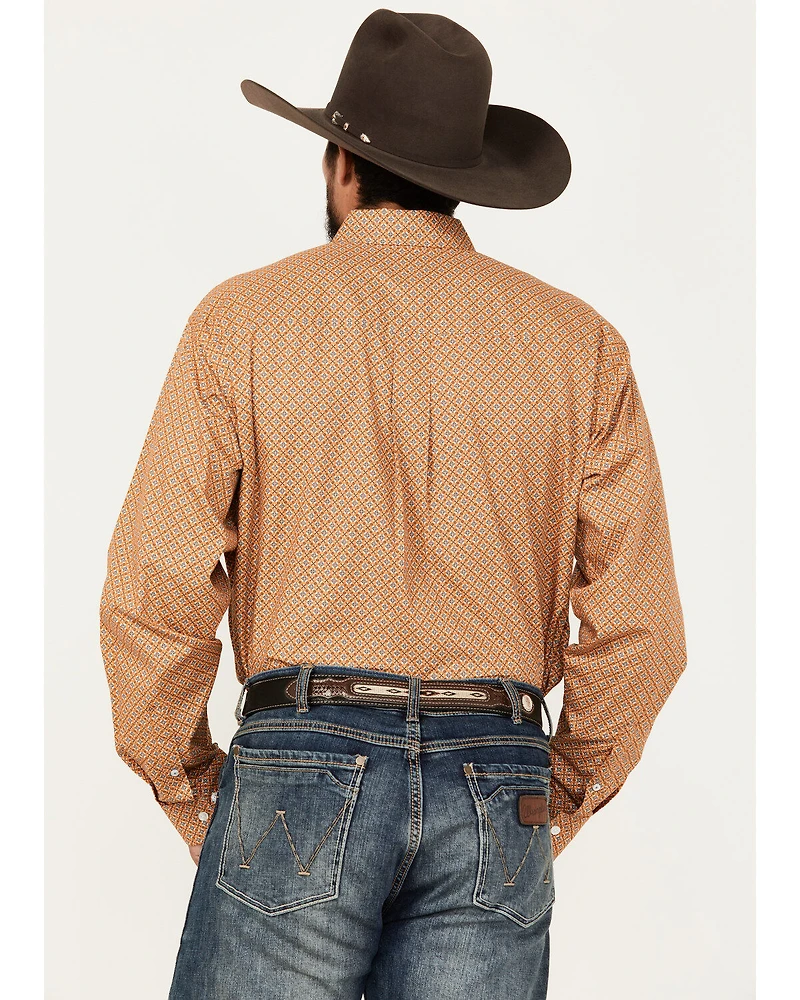 Cinch Men's Geo Print Long Sleeve Button-Down Western Shirt