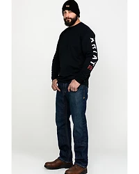 Ariat Men's FR Roughneck Back Skull Graphic Long Sleeve Work T-Shirt - Tall