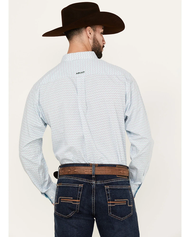 Ariat Men's Kolton Geo Print Long Sleeve Button-Down Western Shirt