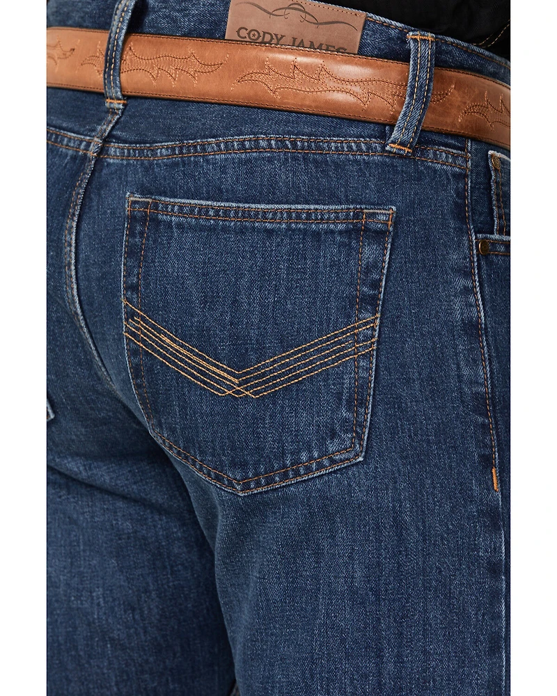 Cody James Men's Fort Worth Wash Jackson Slim Straight Selvedge Rigid Denim Jeans