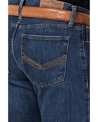 Cody James Men's Fort Worth Wash Jackson Slim Straight Selvedge Rigid Denim Jeans