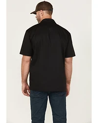 Dickies Men's Flex Twill Relaxed Short Sleeve Button-Down Work Shirt