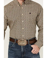 Cinch Men's Medallion Print Long Sleeve Button-Down Western Shirt