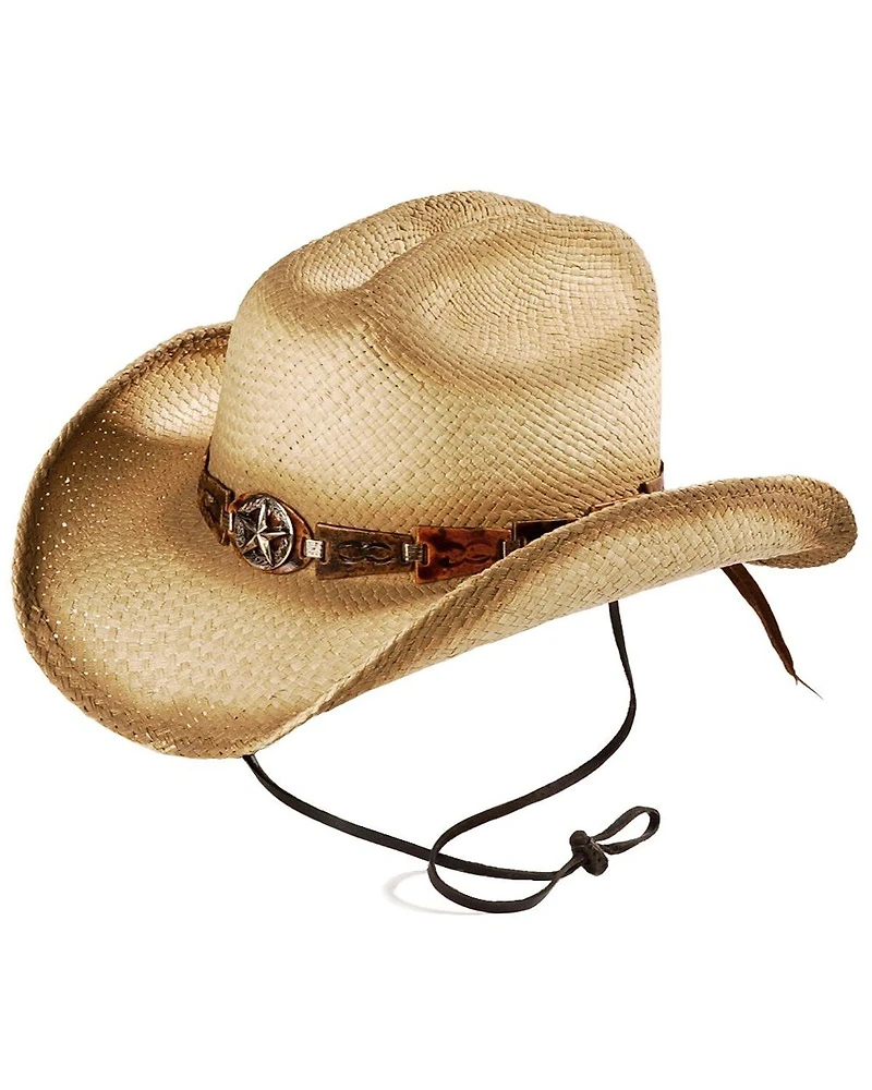 Bullhide Men's Star Central Straw Hat