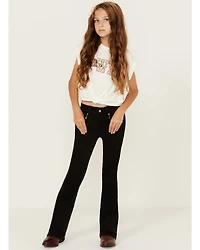 Shyanne Girls' Southwestern Embroidered Pocket Bootcut Stretch Jeans