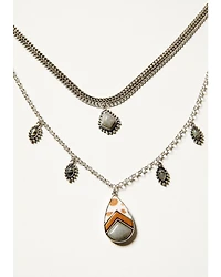 Shyanne Women's Soleil Inlay Teardrop Necklace