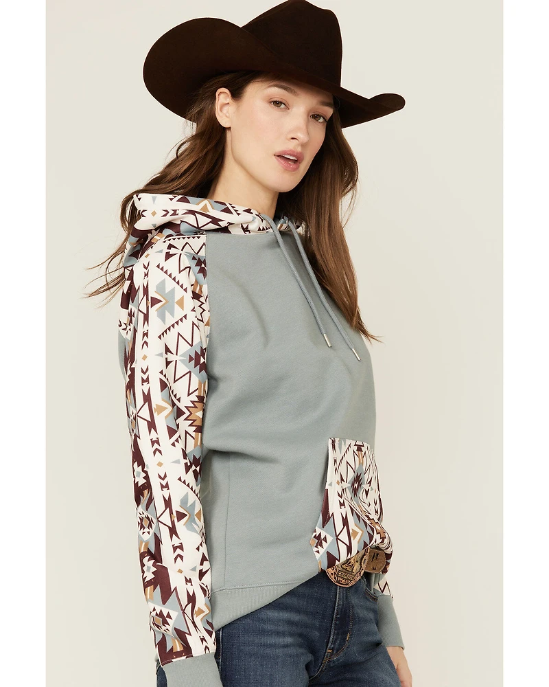Hooey Women's Southwestern Print Hoodie