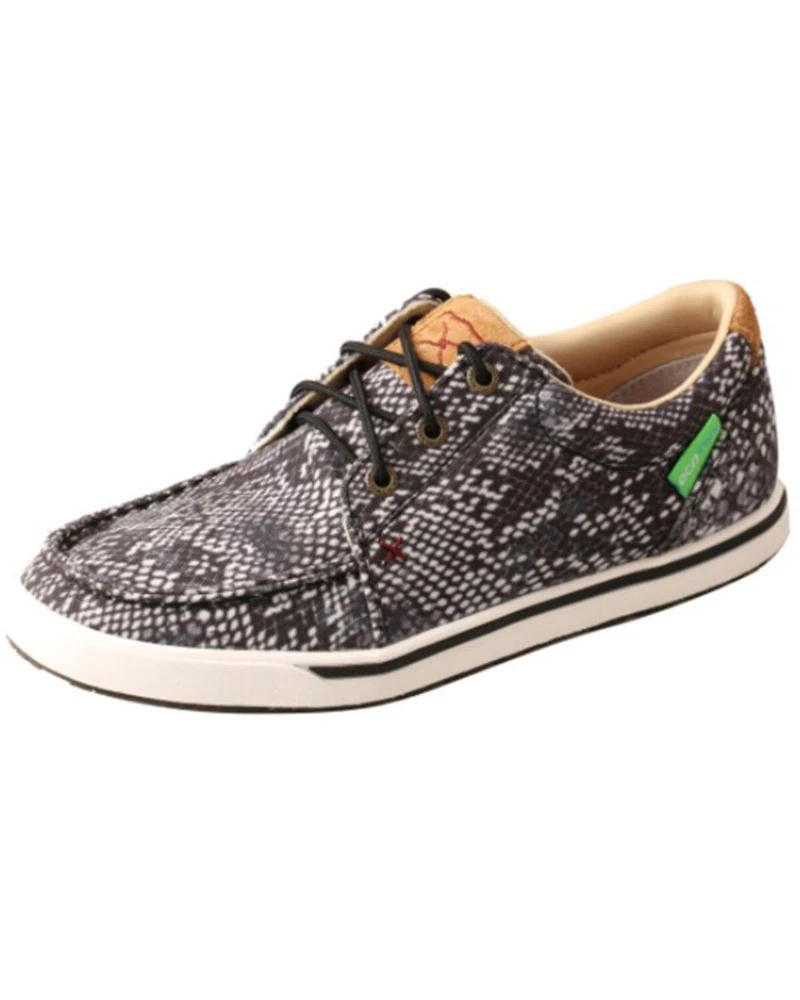 Twisted X Women's Snake Print Kicks Casual Shoes - Moc Toe