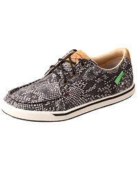 Twisted X Women's Snake Print Kicks Casual Shoes - Moc Toe
