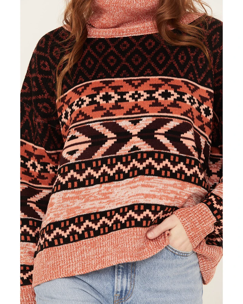 Wrangler Retro Women's Cowl Neck Long Sleeve Sweater