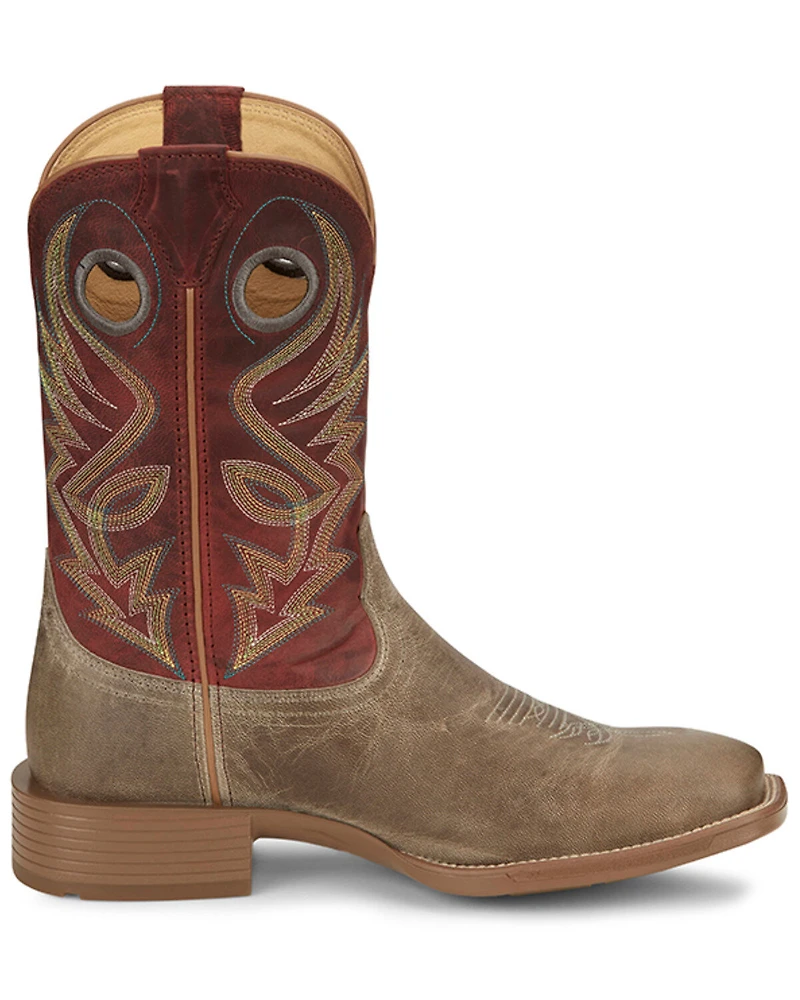 Justin Men's Pickett Western Boots - Broad Square Toe