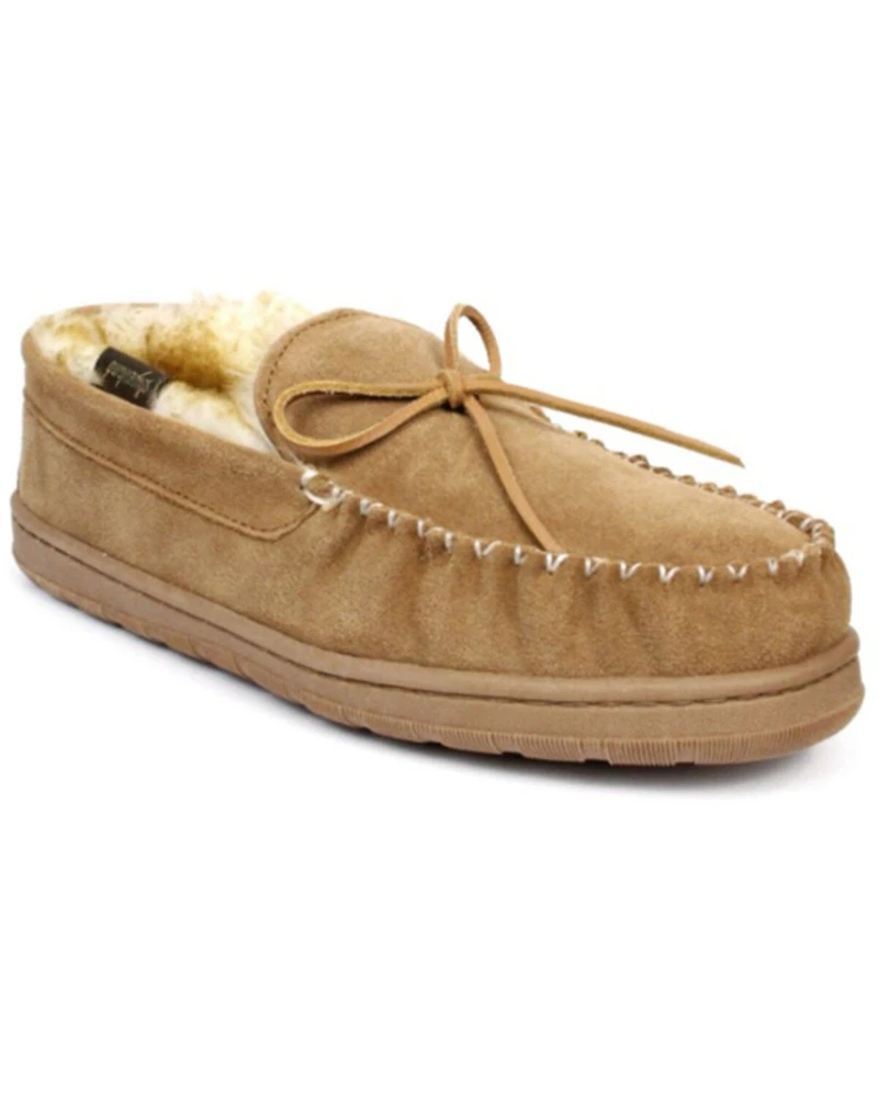 Superlamb Men's Shearling Slippers - Moc Toe